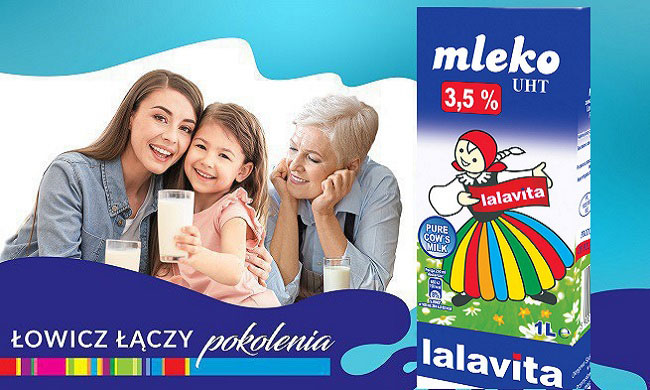 Sữa tươi nguyên kem nhập khẩu Ba Lan Lalavita hộp 1L
