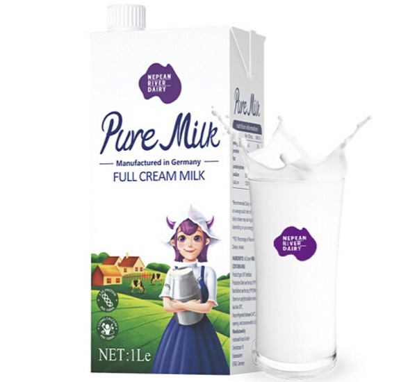 Sữa tươi nguyên kem Pure Milk Úc hộp 1 Lít