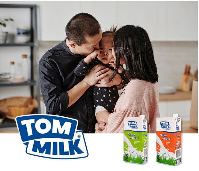 Sữa tươi Ít Béo Tom Milk Bồ Đào Nha hộp 1L