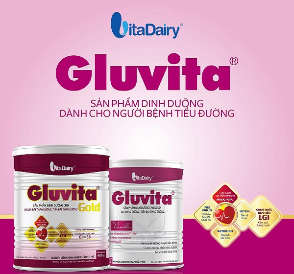 Sữa Gluvita Gold lon 900g cho người tiểu đường