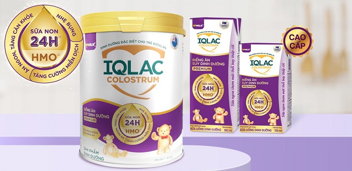 Sữa IQlac Colostrum Premium lon 400g cho trẻ biếng ăn Suy dinh dưỡng