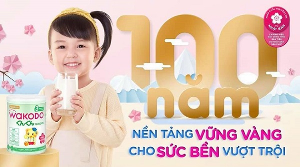 Sữa bột Wakodo gungun số 2 lon 830g cho trẻ 1-3 tuổi