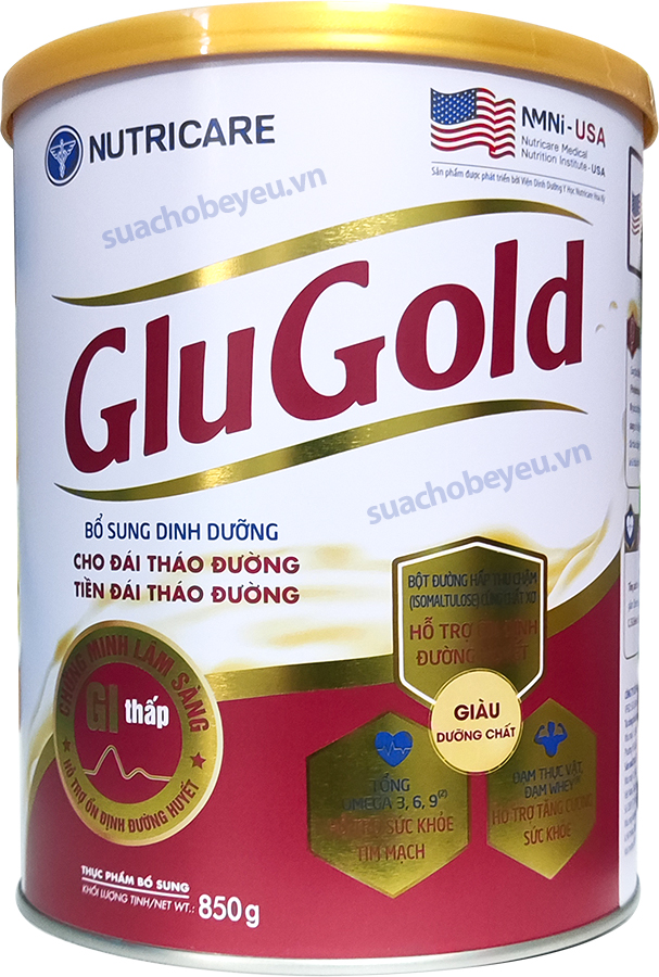 Sữa GluGold 850g cho người tiểu đường