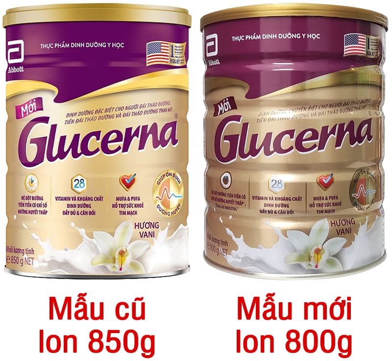 Sữa Glucerena cho người tiểu đường, hộp 800g