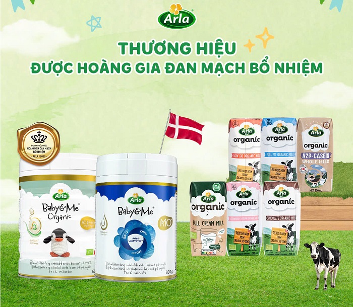 Sữa bột Arla nguyên kem lon 800g