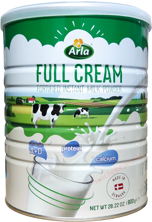Sữa bột Arla nguyên kem lon 800g