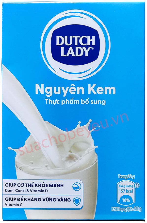 Sữa bột nguyên kem Cô Gái Hà Lan hộp giấy 400g