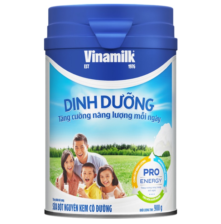 Sữa bột dinh dưỡng nguyên kem Vinamilk lon 900g