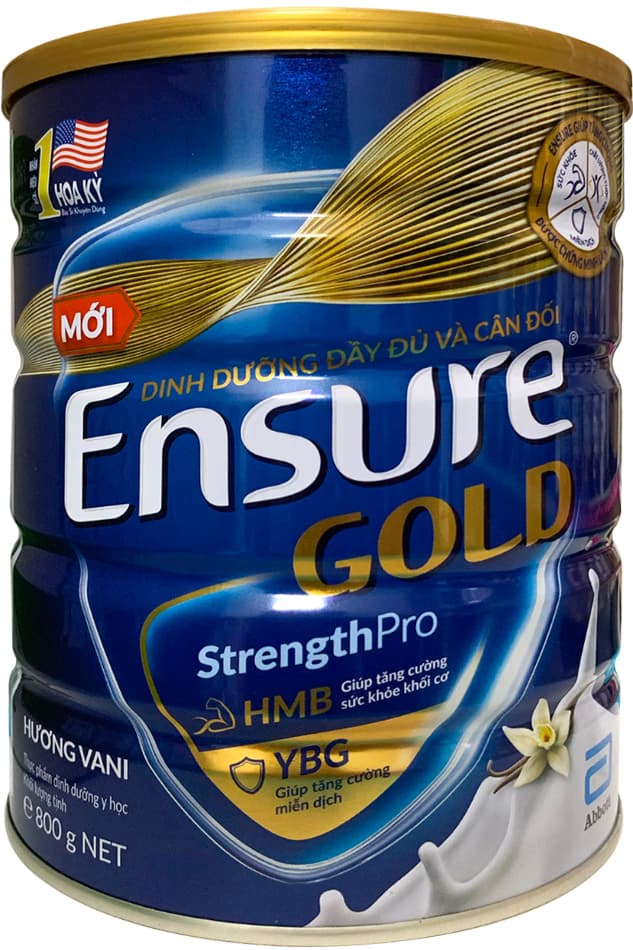 Sữa bột Ensure Gold lon 800g hương vani