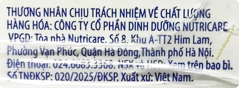 Sữa NutriCare Gold cho người lớn tuổi hộp 200ml