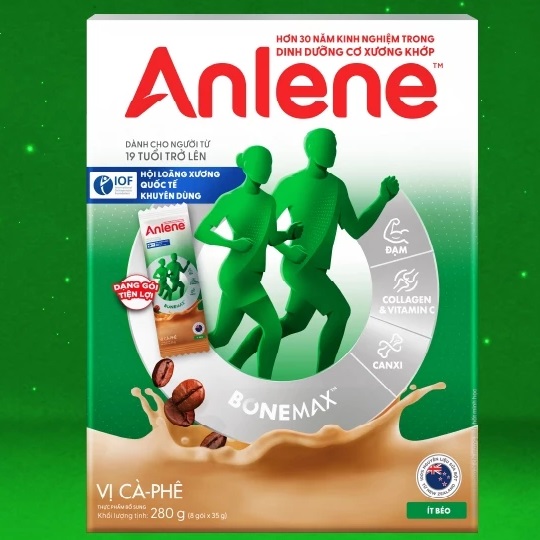 Sữa bột Anlene bonemax vị cà phê hộp giấy 280g