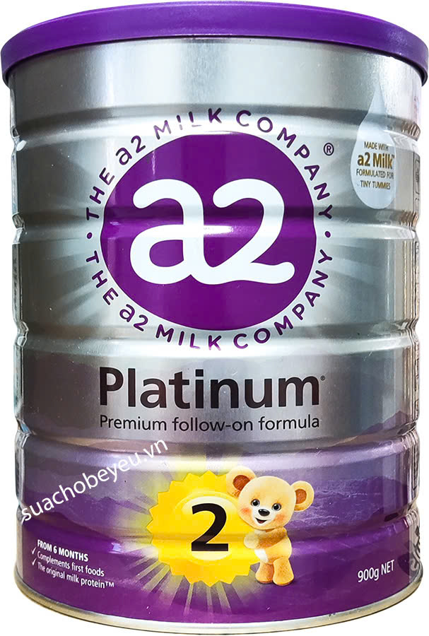 Sữa a2 Platinum số 2 lon 900g cho trẻ từ 6-12 tháng
