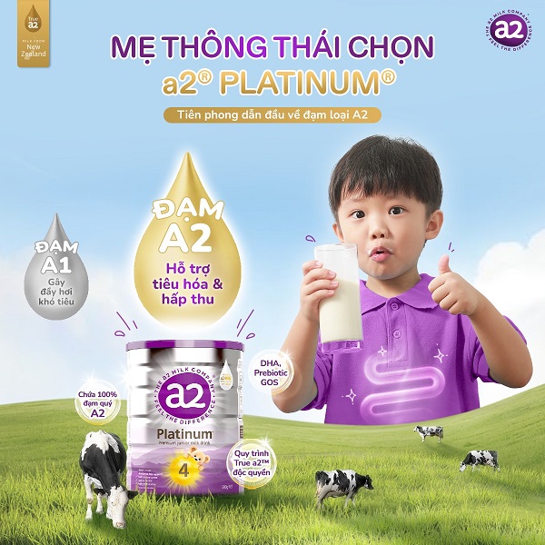 Sữa a2 Platinum số 3 lon 900g cho trẻ từ 1 tuổi