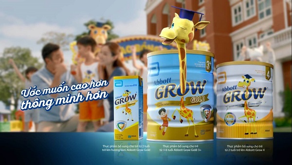 Sữa bột Abbott Grow 1+ lon 850g cho trẻ 1-2 tuổi