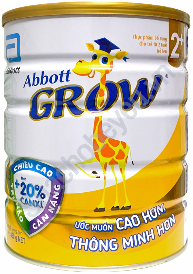 Sữa bột Abbott Grow 2+ 850g cho trẻ từ 2 tuổi