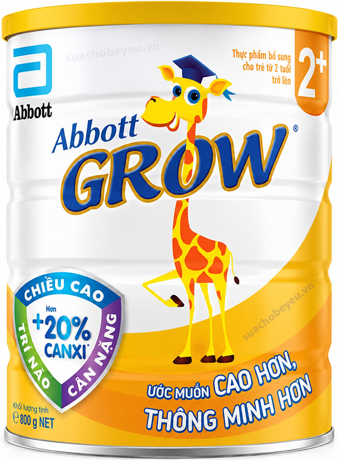 Sữa bột Abbott Grow 2+ 850g cho trẻ từ 2 tuổi