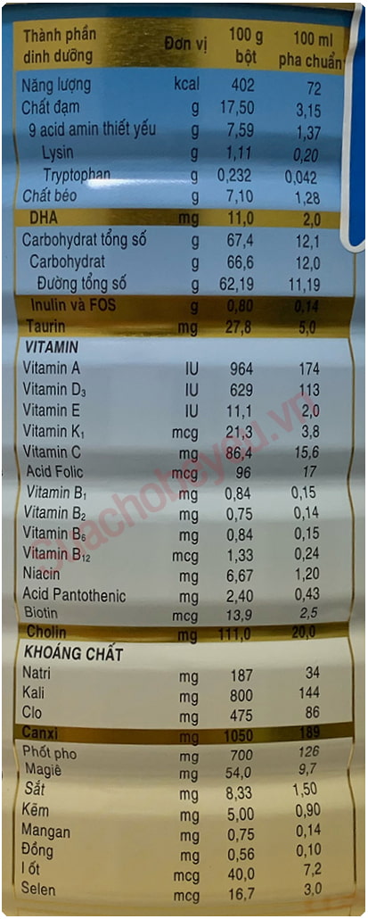 Sữa bột Abbott Grow Gold 3+ lon 1.6kg cho trẻ 3-6 tuổi