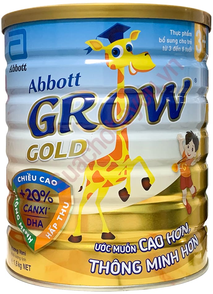 Sữa bột Abbott Grow Gold 3+ lon 1.6kg cho trẻ 3-6 tuổi