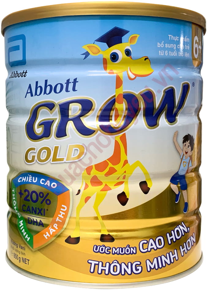Sữa bột Abbott Grow Gold 6+ lon 900g cho trẻ trên 6 tuổi