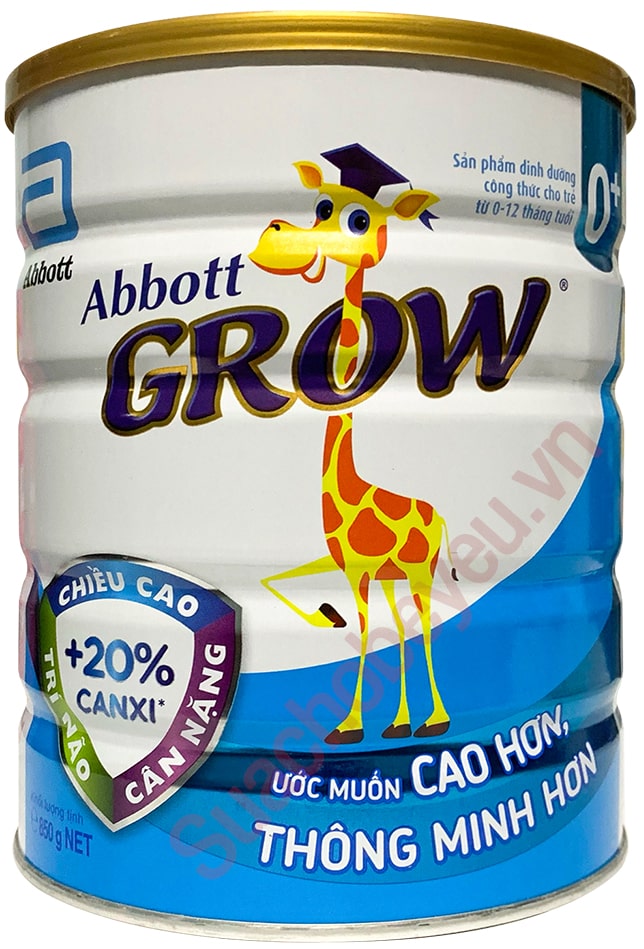 Sữa Abbott Grow số 0+ lon 850g cho trẻ 0-12 tháng tuổi