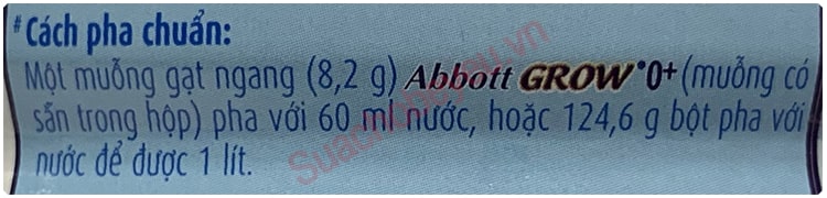 Sữa Abbott Grow số 0+ lon 850g cho trẻ 0-12 tháng tuổi