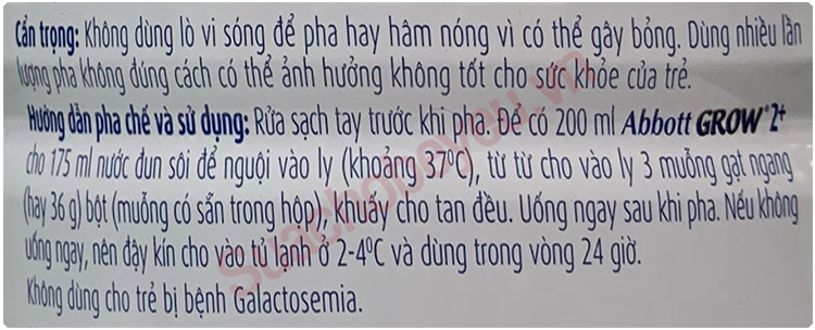 Sữa bột Abbott Grow 2+ lon 1.6kg cho trẻ từ 2 tuổi