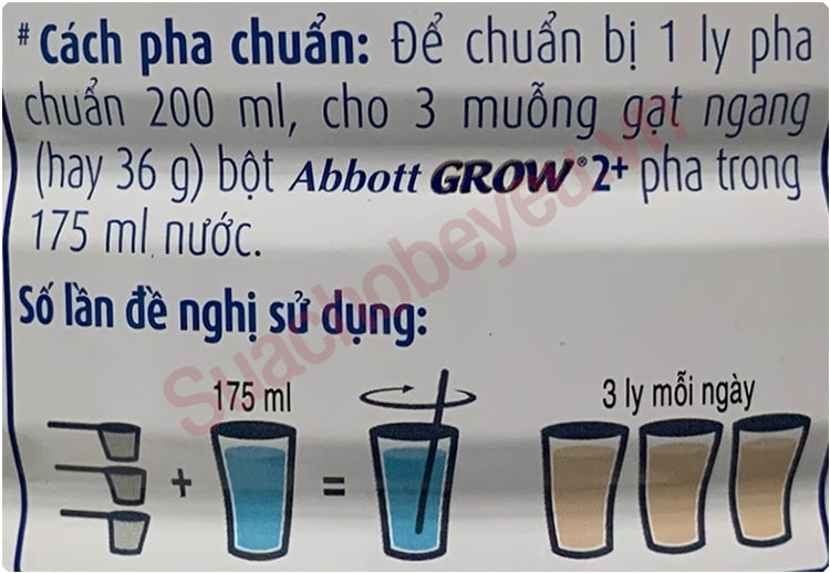 Sữa bột Abbott Grow 2+ lon 1.6kg cho trẻ từ 2 tuổi