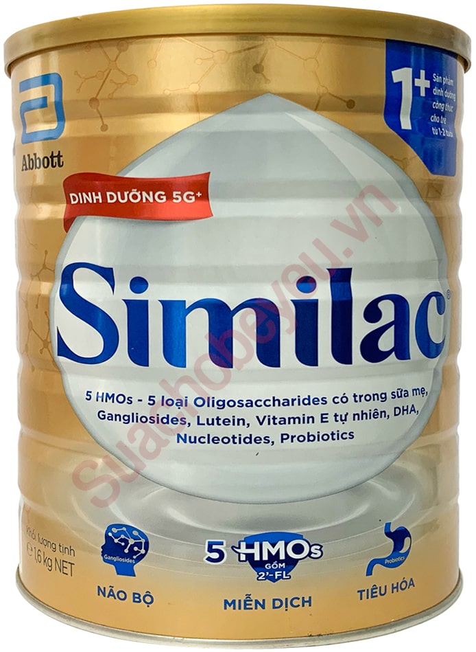 sữa similac iq 1+ lon 1.6kg cho trẻ 1 đến 2 tuổi