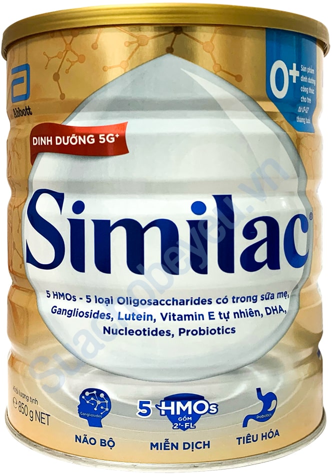 sữa similac iq số 0+ lon 850g cho trẻ từ 0 đến 12 tháng 