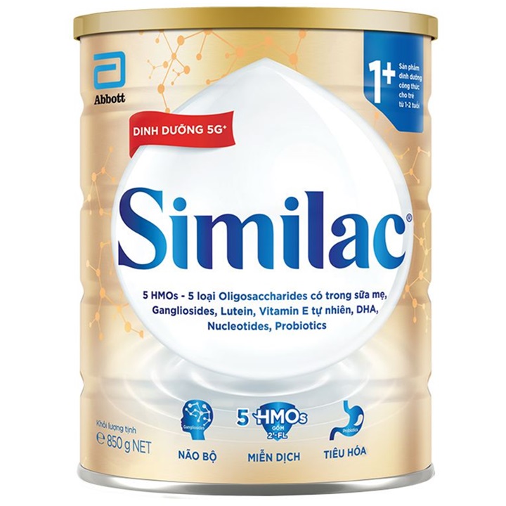 Sữa Similac iq số 1+ lon 850g cho trẻ 1-2 tuổi