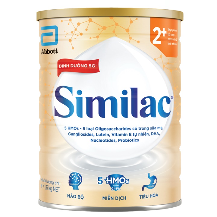 Sữa Similac IQ số 2+ lon 1.6kg cho trẻ từ 2 tuổi trở lên