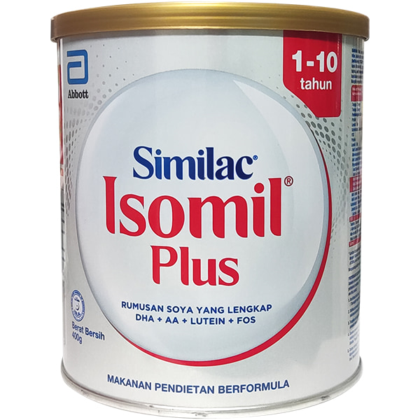 Sữa Similac Isomil plus cho trẻ từ 1-10 tuổi lon 400g