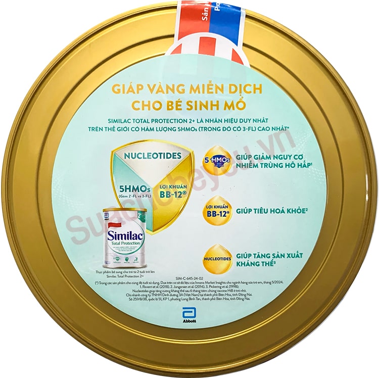 Sữa Similac Total Protection 0+ lon 850g cho trẻ từ 0-12 tháng