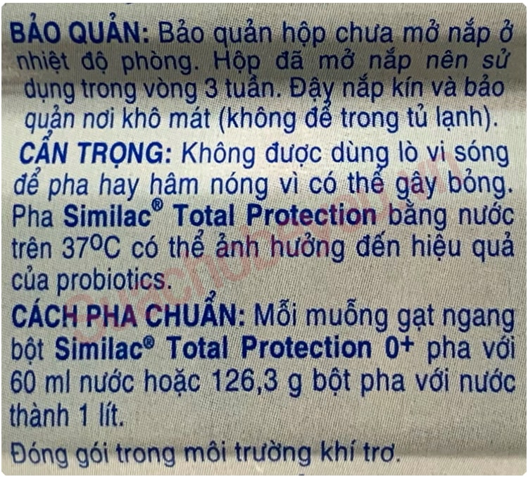 Sữa Similac Total Protection 0+ lon 850g cho trẻ từ 0-12 tháng