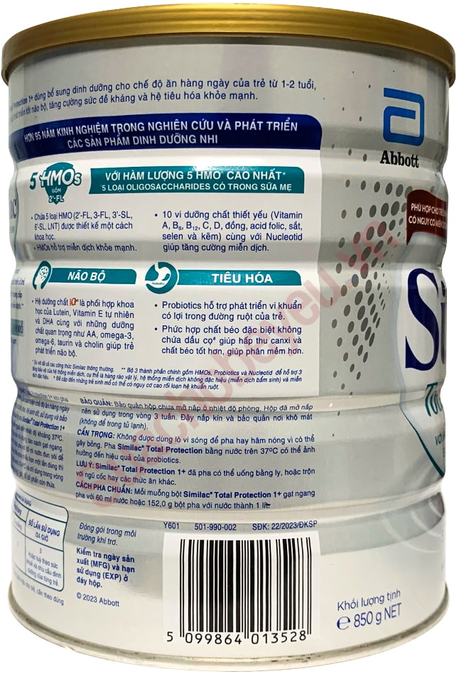Sữa Similac Total Protection 1+ lon 850g cho trẻ từ 1 tuổi