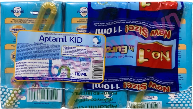 Sữa pha sẵn Aptamil Kid hộp 110ml cho trẻ từ 1 tuổi
