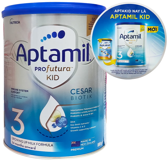 Sữa Aptamil Profutura Kid số 3 800g New Zealand cho trẻ từ 2 tuổi