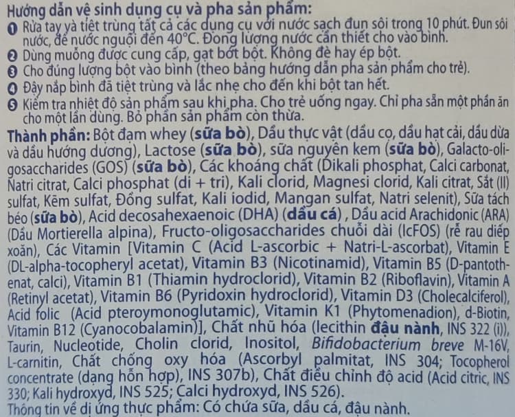 Sữa Aptamil Profutura số 1 800g New Zealand cho trẻ 0-12 tháng