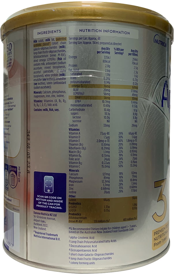 Sữa Aptamil Profutura Úc số 3 lon 900g cho trẻ 1-3 tuổi