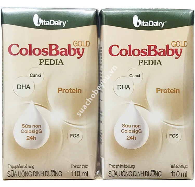 Thùng Sữa pha sẵn Colosbaby Gold Pedia 24 hộp 110ml cho trẻ từ 1-10 tuổi