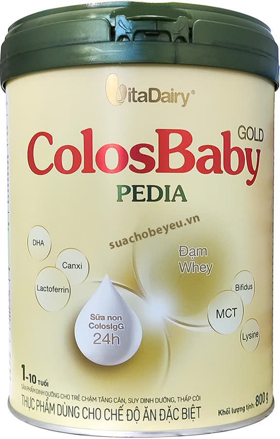 Sữa Colosbaby Gold Pedia lon 800g cho trẻ từ 1-10 tuổi