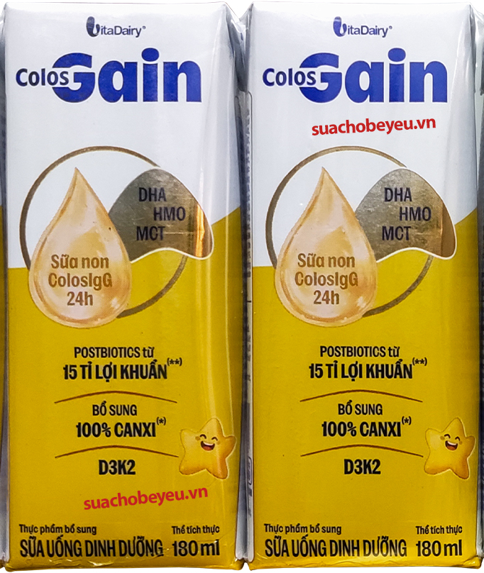 Sữa Colos Gain 180ml tăng cân nhanh cho trẻ từ 1 tuổi
