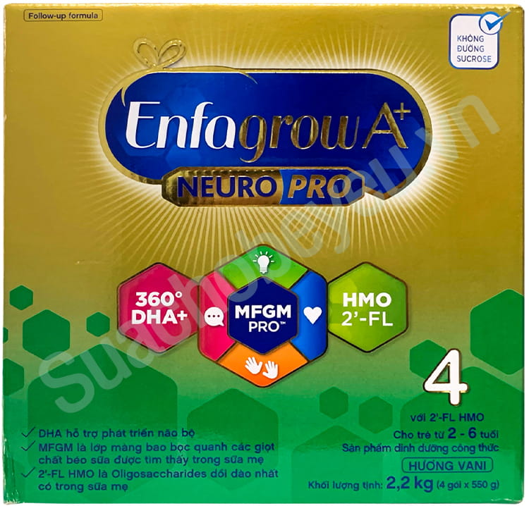 Sữa bột Enfagrow A+ số 4 hộp 2.2kg cho trẻ 2-6 tuổi