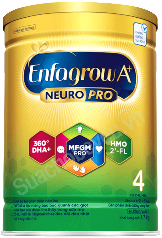 Sữa Enfagrow A + số 4 lon 1.7kg cho trẻ 2 đến 6 tuổi