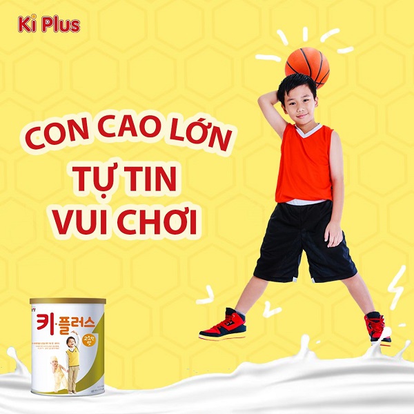 Sữa tăng chiều cao KI Plus nội địa Hàn Quốc lon 750g cho trẻ 1-15 tuổi