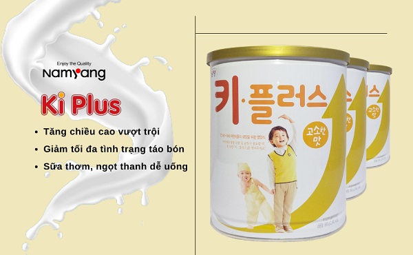 Sữa tăng chiều cao KI Plus nội địa Hàn Quốc lon 750g cho trẻ 1-15 tuổi