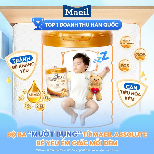 Sữa thiên thần Maeil Absolute Hàn Quốc số 1 cho bé 0-6 tháng