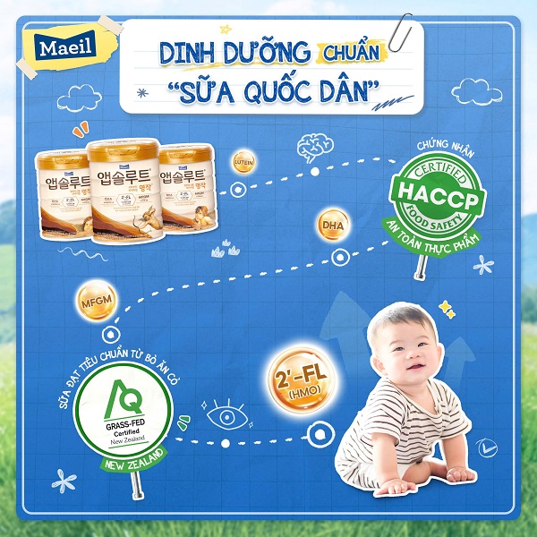 Sữa thiên thần Maeil Absolute Hàn Quốc số 2 cho bé 6-12 tháng
