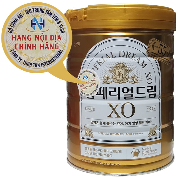 Sữa XO số 4 nội địa Hàn Quốc lon 800g cho trẻ 18-36 tháng tuổi