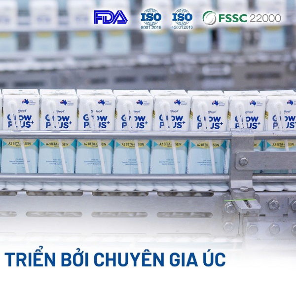 Sữa pha sẵn Nutifood Grow Plus+ đạm A2 hộp 180ml